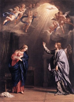  Philippe Oil Painting - Annunciation Philippe de Champaigne